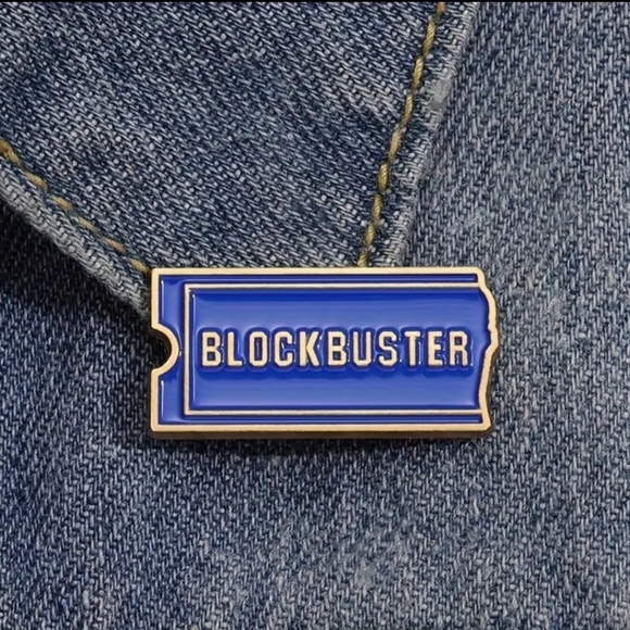 Blockbuster Enamel Pin Throwback Blockbuster Movies - Picture 1 of 3